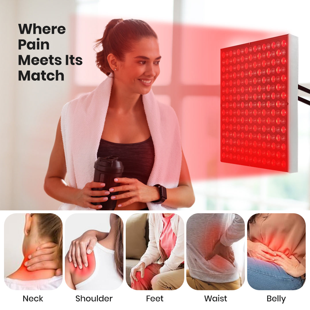 Red Wave Healing Therapy Lamp for Face & Body- Square π² - Aussies Premium