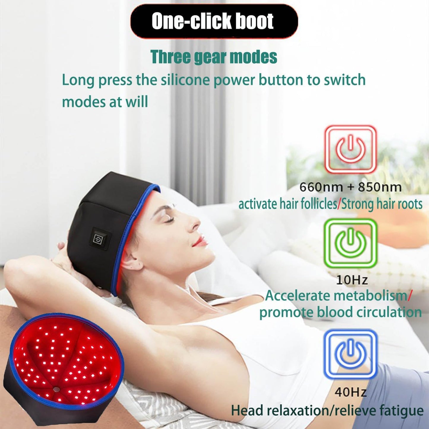Red Light Therapy Cap for Hair Growth - Aussies Premium