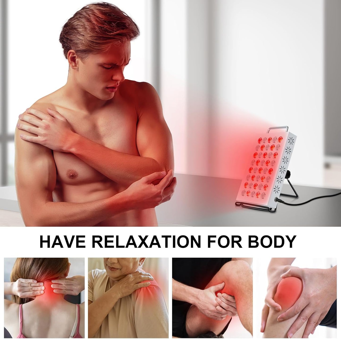 Red Wave Healing Infrared Light Therapy lamp - Aussies Premium