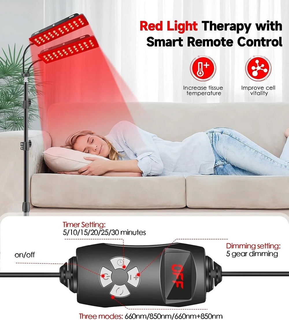 Red & Infrared LED Therapy Dual Light - Aussies Premium