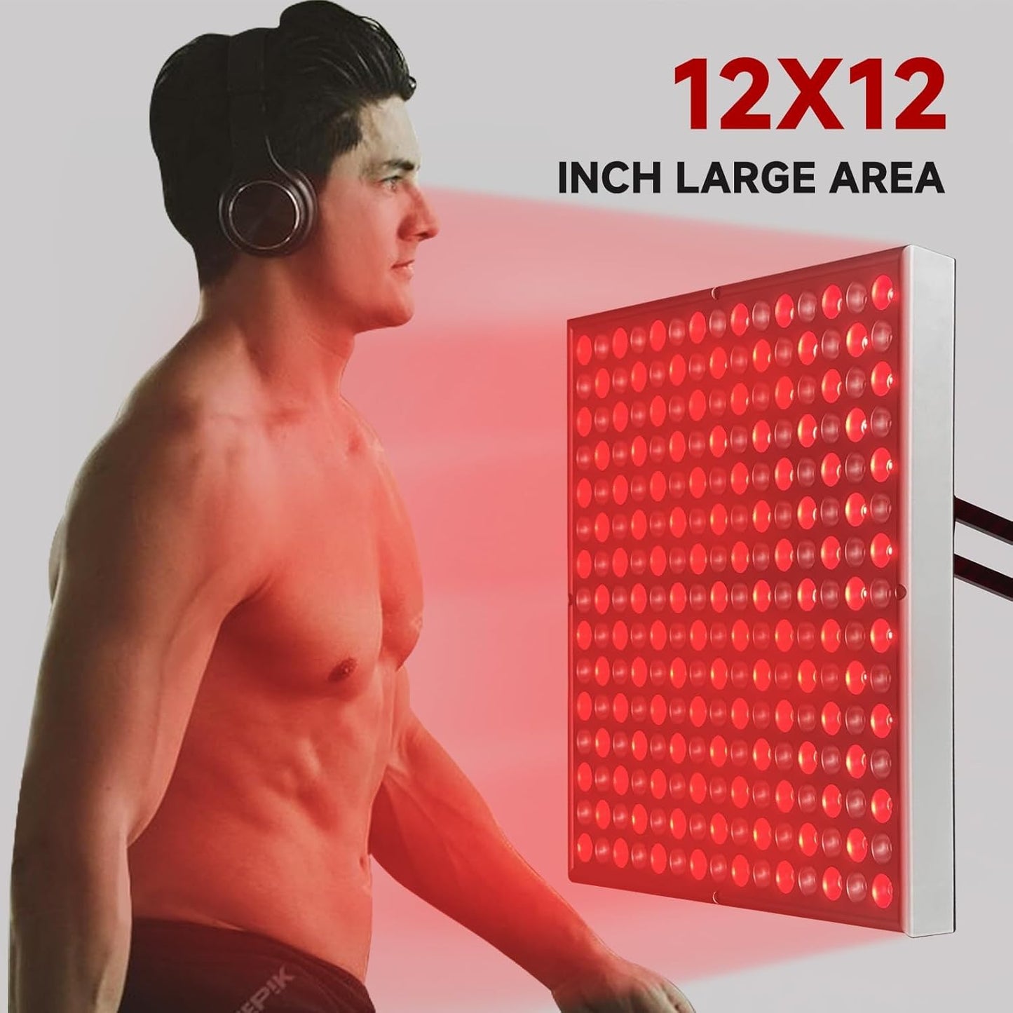 Red Wave Healing Therapy Lamp for Face & Body- Square π² - Aussies Premium