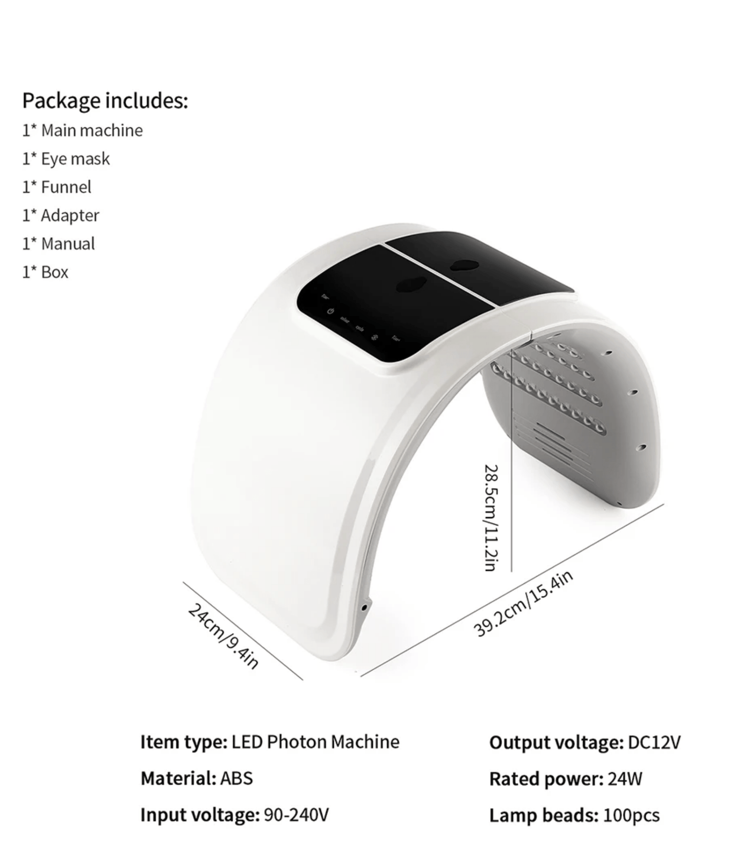 LED Face Light Therapy Mask with Spray Hydration – 7 Color Modes - Aussies Premium