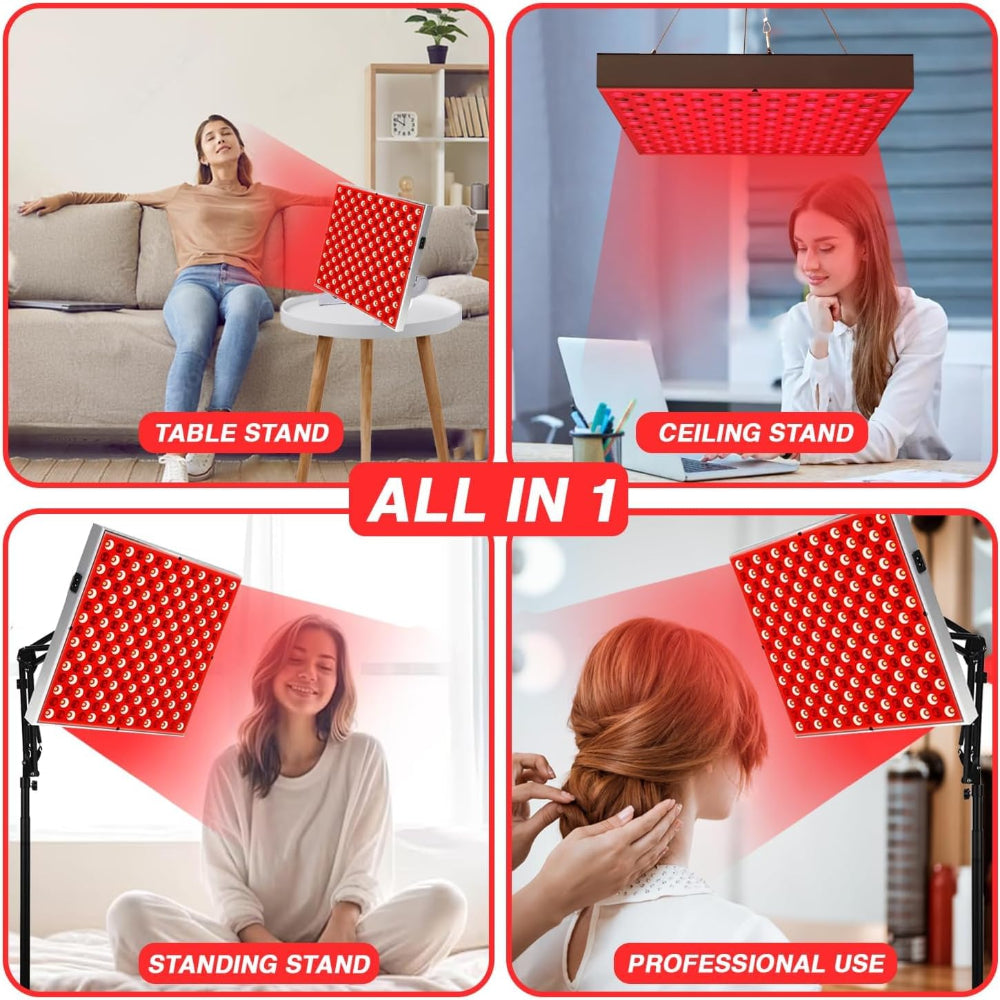 Red Wave Healing Therapy Lamp for Face & Body- Square π² - Aussies Premium