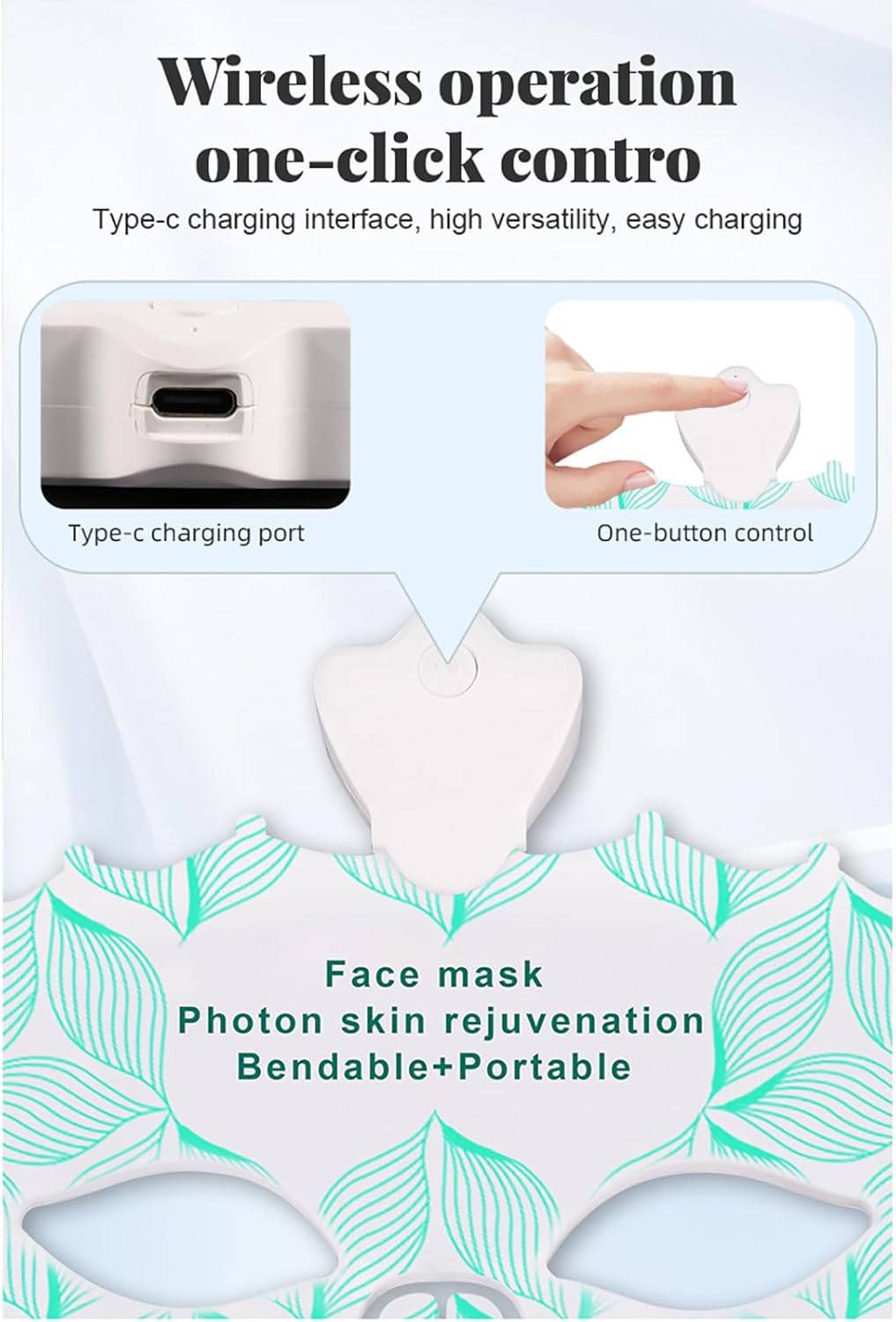 LED Light Face Mask Facial Skin Rejuvenation Therapy Anti Wrinkle - Aussies Premium
