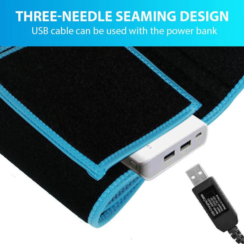 🔴 660nm Red Light 850nm Infrared Light Therapy Belt – Pain Relief & Fat Reduction Wrap