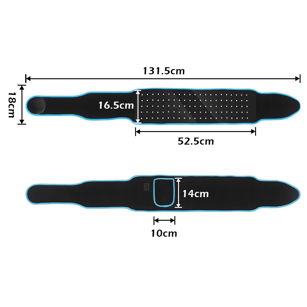 🔴 660nm Red Light 850nm Infrared Light Therapy Belt – Pain Relief & Fat Reduction Wrap