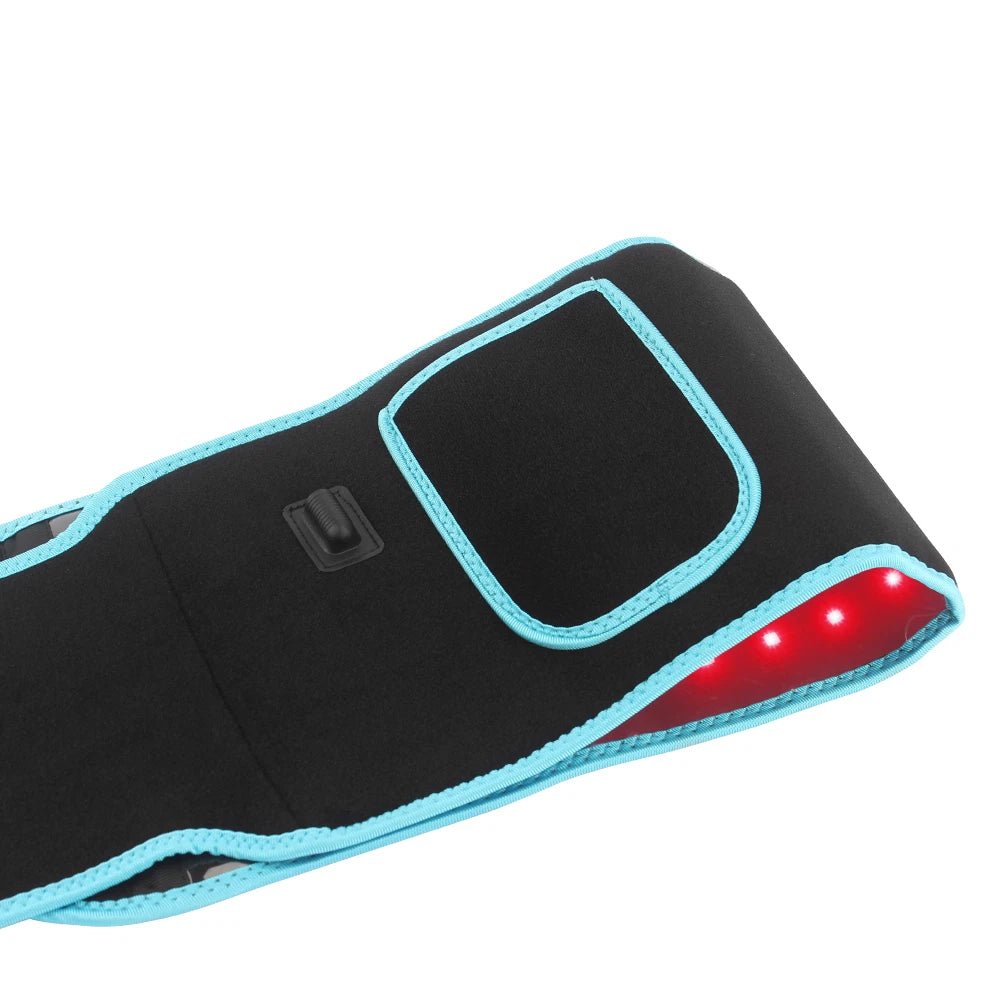 🔴 660nm Red Light 850nm Infrared Light Therapy Belt – Pain Relief & Fat Reduction Wrap