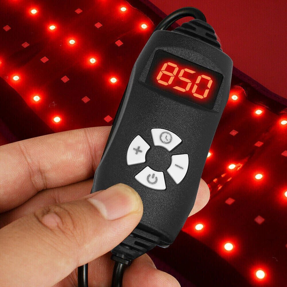🔴 660nm Red Light 850nm Infrared Light Therapy Belt – Pain Relief & Fat Reduction Wrap