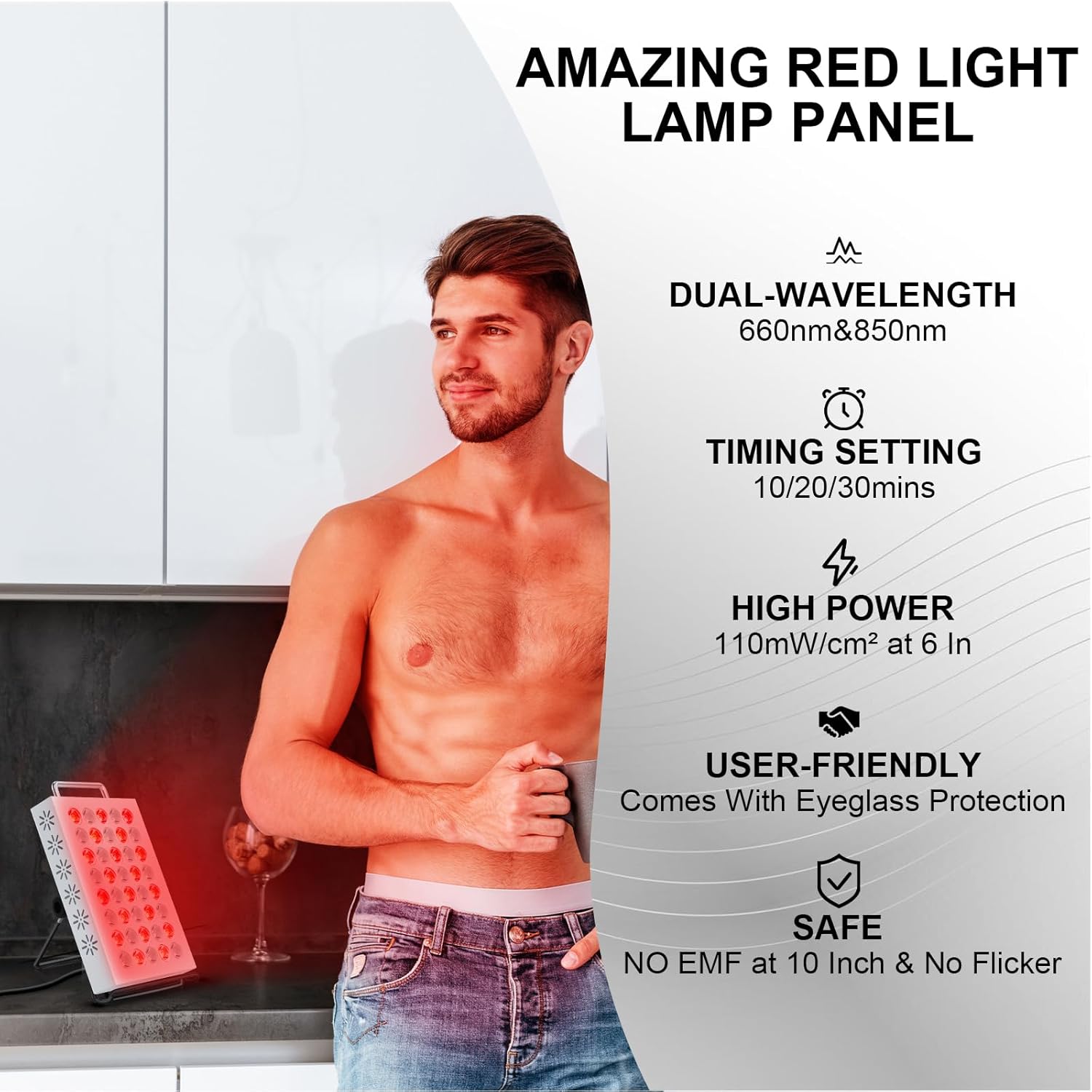 Red Wave Healing Infrared Light Therapy lamp - Aussies Premium