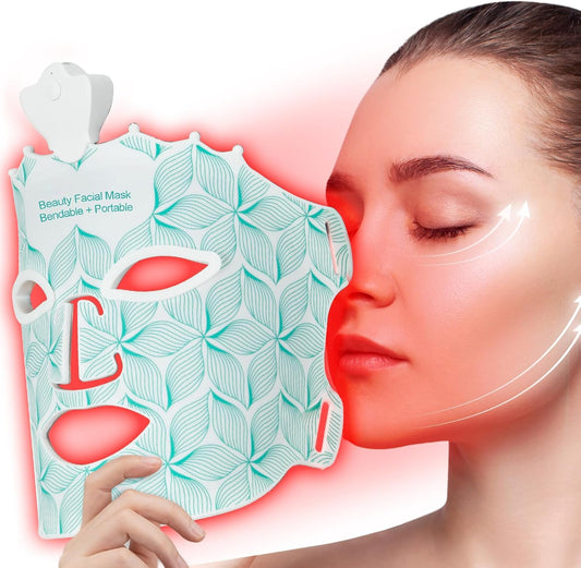 LED Light Face Mask Facial Skin Rejuvenation Therapy Anti Wrinkle - Aussies Premium