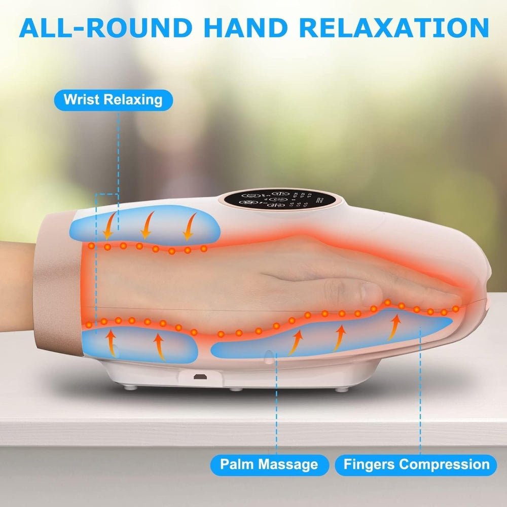 Electric Hand Massager with Heat Compression