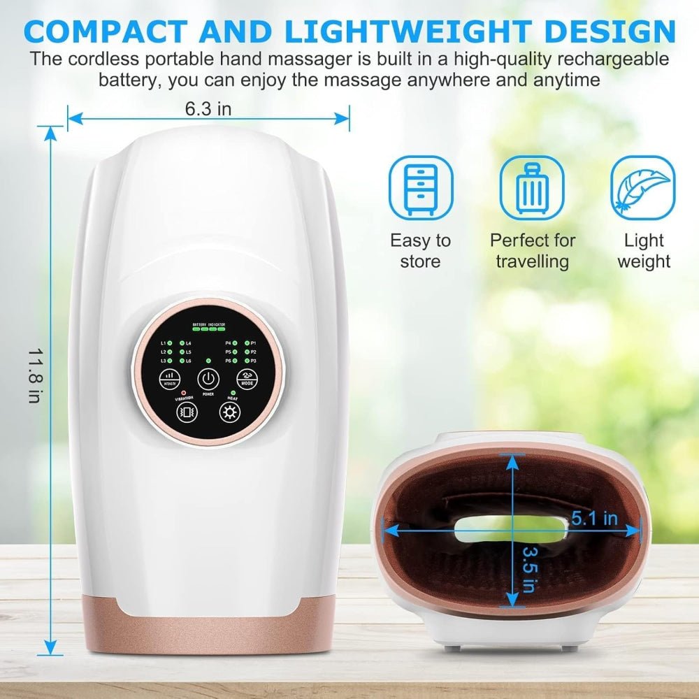 Electric Hand Massager with Heat Compression
