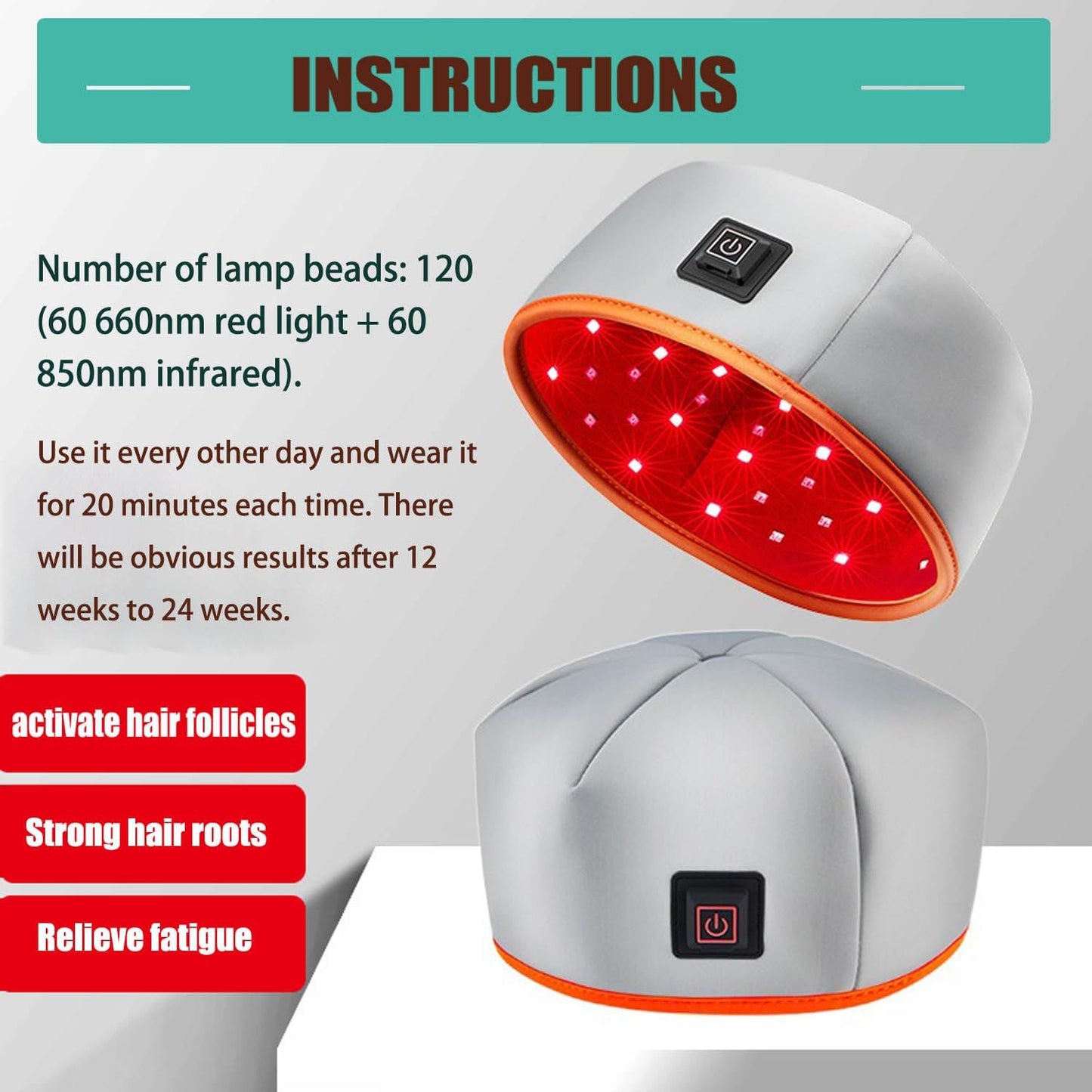 Red Light Therapy Cap for Hair Growth