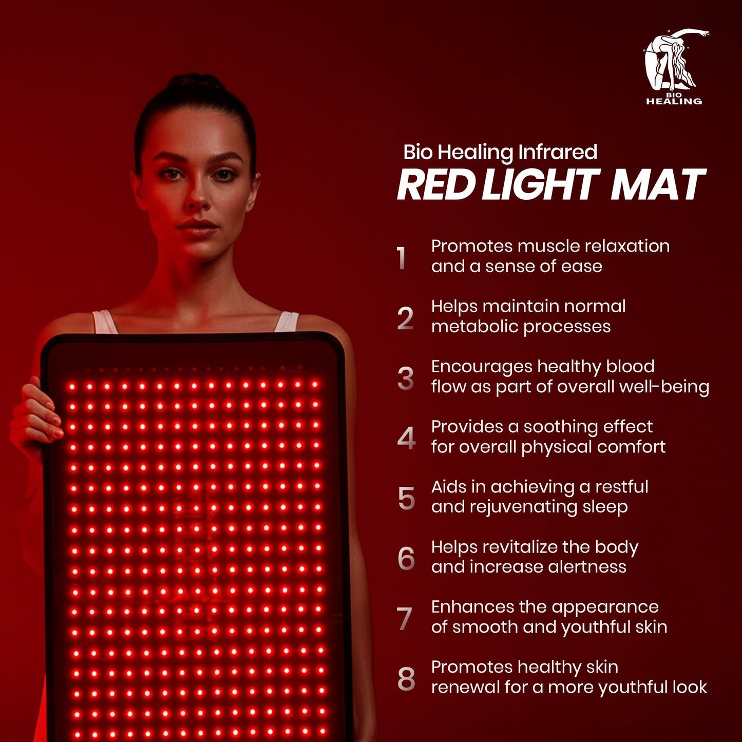 Red Light Therapy Mat 50x100cm