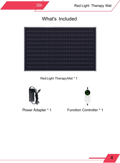 Red Light Therapy Mat 50x100cm