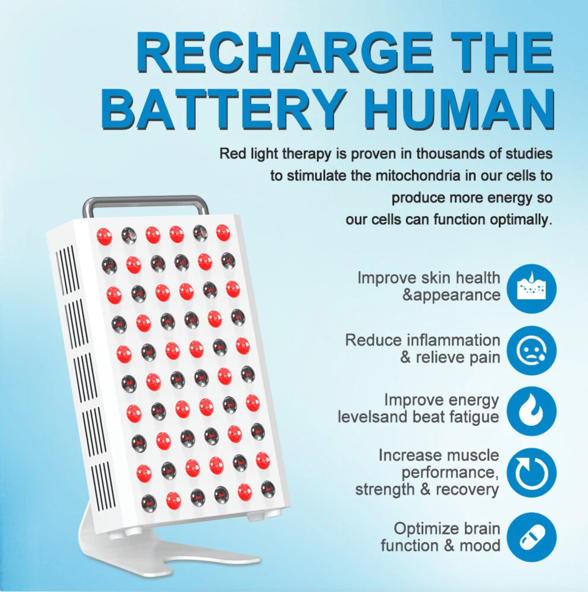 Red Wave Red Light Therapy Panel